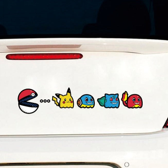 Pokemon x Pac-Man Vinyl Car Sticker