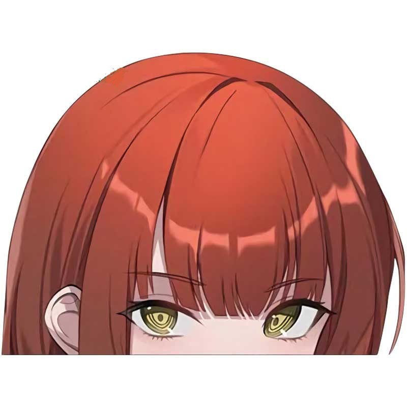 Chainsaw Man 'Makima | Peeking' Vinyl Car Peeker Sticker