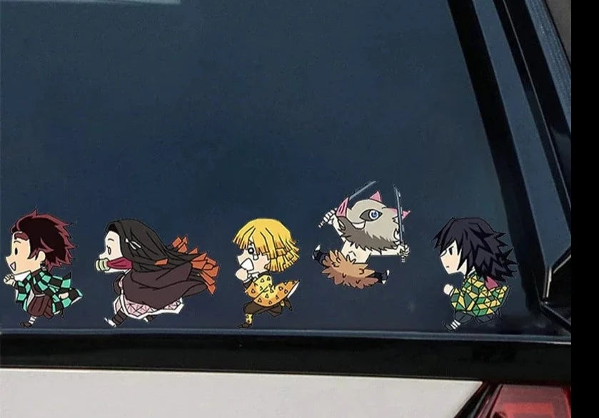 Demon Slayer 'Hopping Around' Vinyl Car Sticker