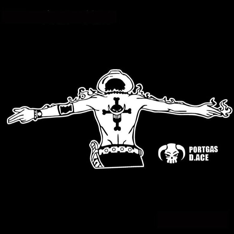 One Piece 'Portgas D. Ace's Back | Whitebeard Tattoo' Vinyl Car Sticker