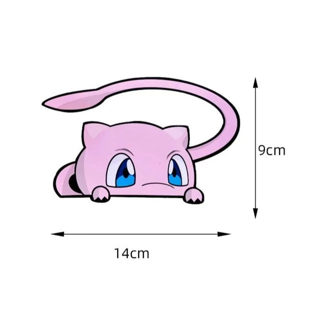 Pokemon 'Mew' Vinyl Car Peeker Sticker