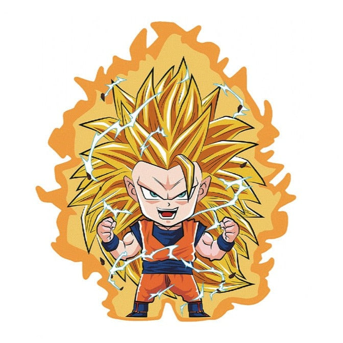 Dragon Ball Z 'Chibi Goku | Super Saiyan 3' Vinyl Car Sticker