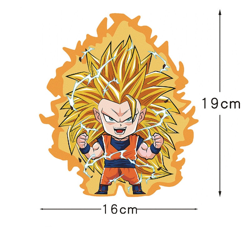 Dragon Ball Z 'Chibi Goku | Super Saiyan 3' Vinyl Car Sticker
