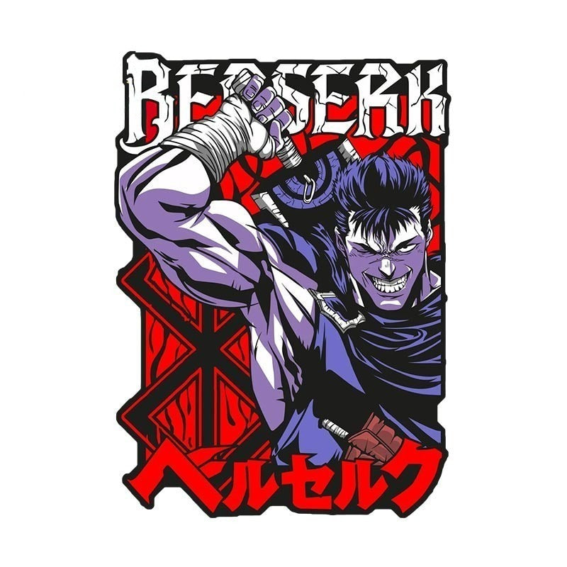 Berserk 'Guts | Angry' Vinyl Car Sticker