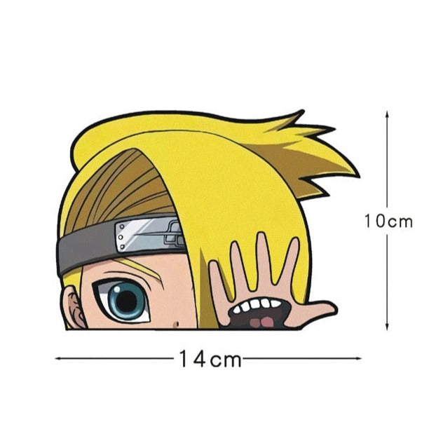 Naruto 'Deidara | Hand Mouth' Vinyl Car Peeker Sticker