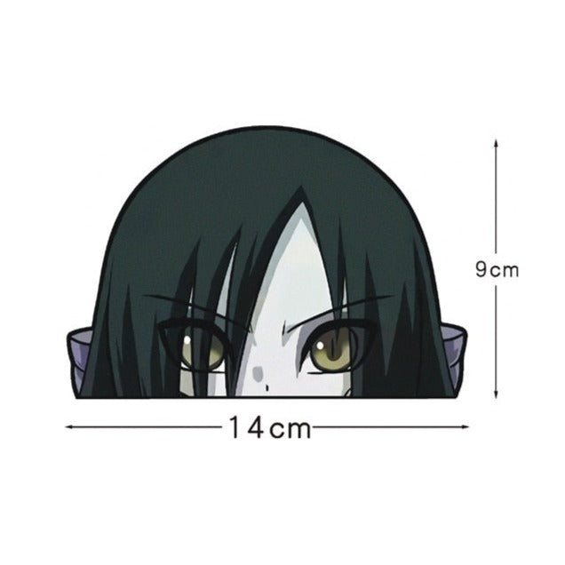 Naruto 'Orochimaru | Shocked' Vinyl Car Peeker Sticker