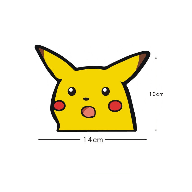Pokemon 'Pikachu | Shocked' Vinyl Car Peeker Sticker