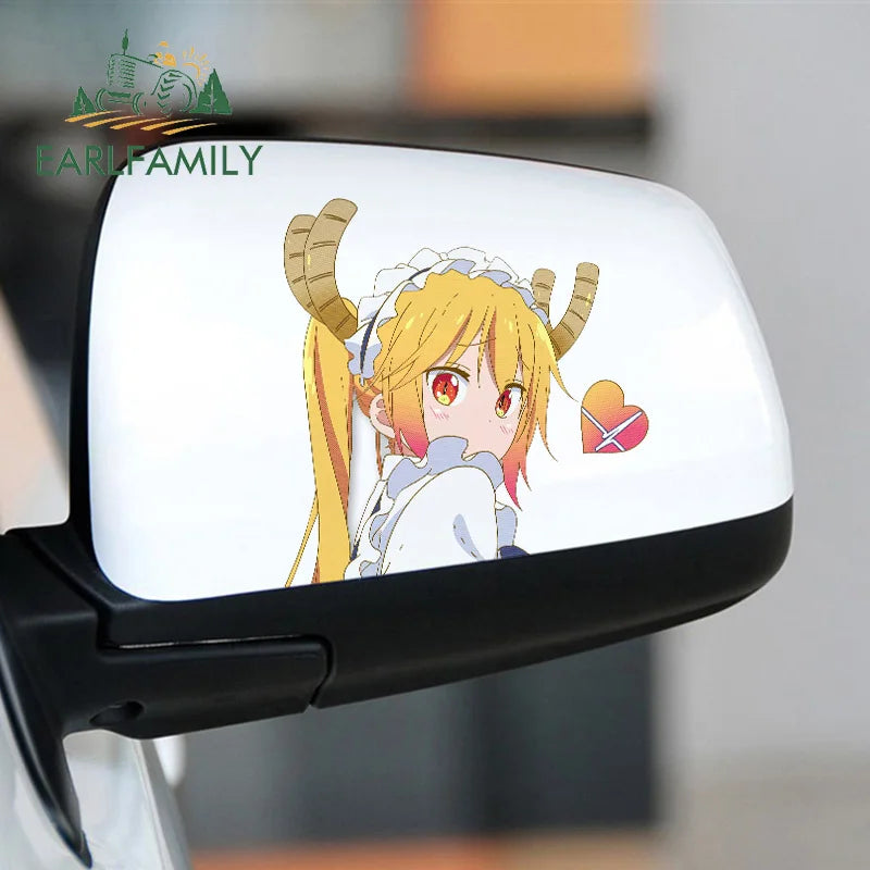 Miss Kobayashi's Dragon Maid 'Tohru | Heartbeat' Vinyl Car Peeker Sticker