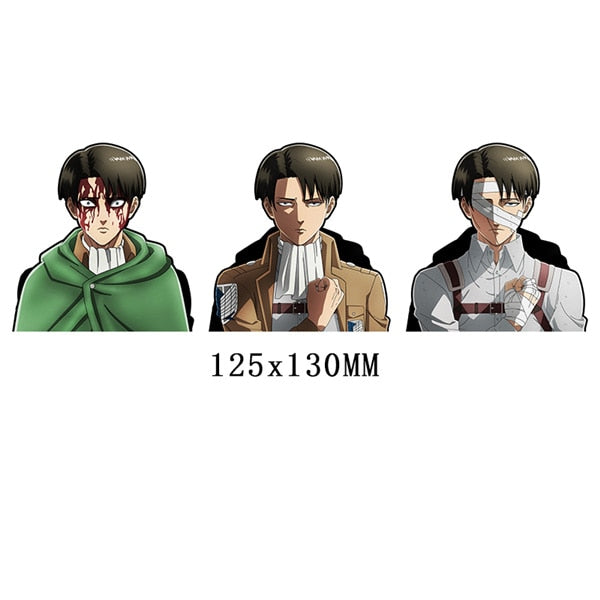 Attack on Titan 'Levi Ackerman | Serious' Vinyl Car 3D Motion Sticker
