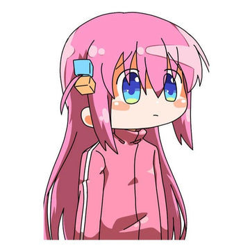 Bocchi the Rock! 'Hitori Gotoh | Lonely' Vinyl Car Peeker Sticker