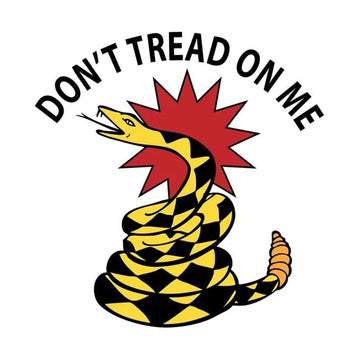 Yellow Snake 'Don't Tread On Me' Vinyl Car Sticker