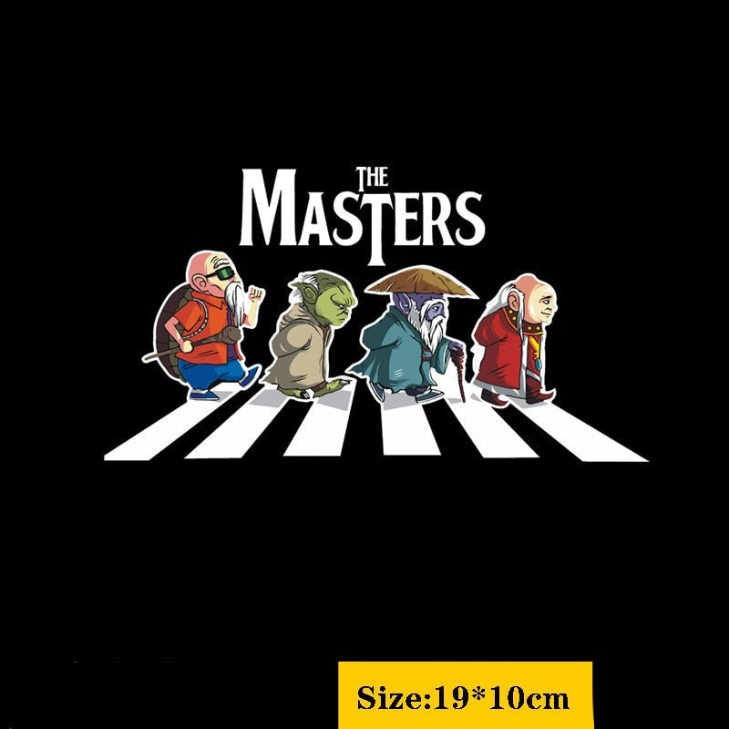 The Masters 'Roshi-Yoda-Dohko-Wizard | Walking On Pedestrian Lane' Vinyl Car Sticker