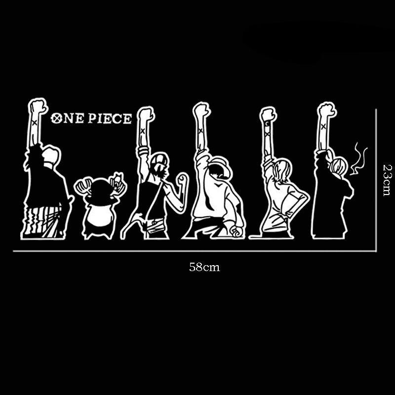 One Piece 'Casts | Raised Fist' Vinyl Car Sticker