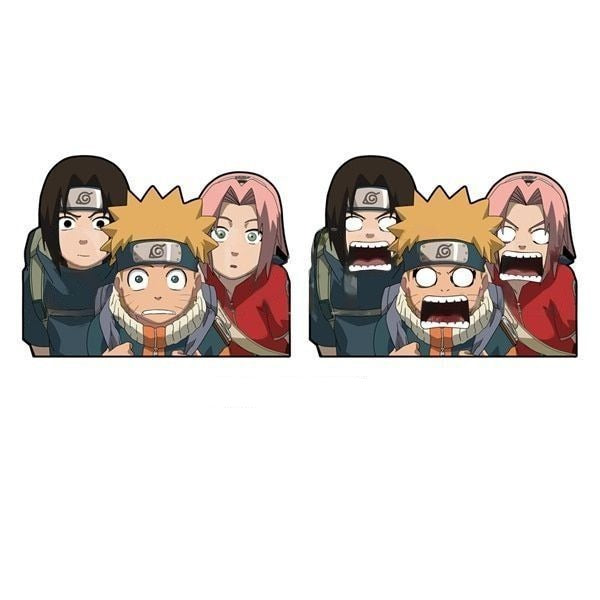 Naruto 'Naruto x Itachi x Sakura | Screaming' Vinyl Car 3D Motion Sticker