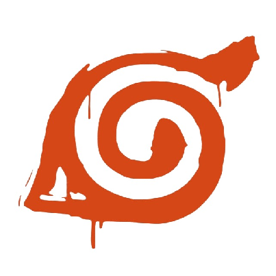 Naruto 'Konoha Logo | Dripping' Vinyl Car Sticker