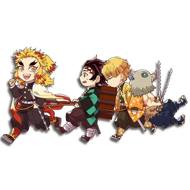 Demon Slayer 'Playing Strings' Vinyl Car Sticker