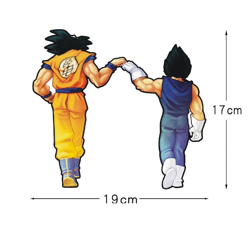 Dragon Ball Z 'Goku And Vegeta | Fist Bump' Vinyl Car Sticker