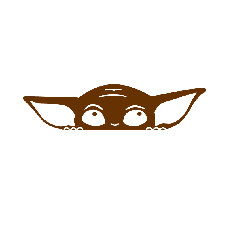 Star Wars 'Baby Yoda | Look Up' Vinyl Car Peeker Sticker