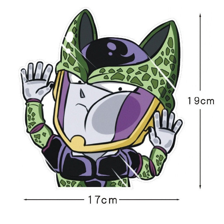 Dragon Ball Z 'Cell | Pressed Face' Vinyl Car Sticker