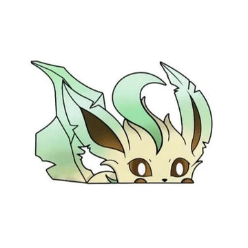Pokemon 'Leafeon' Vinyl Car Peeker Sticker