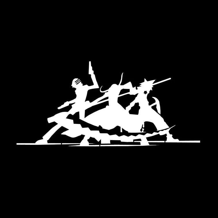 Soul Eater 'Death the Kid-Maka Albarn-Black Star | Shadow' Vinyl Car Sticker