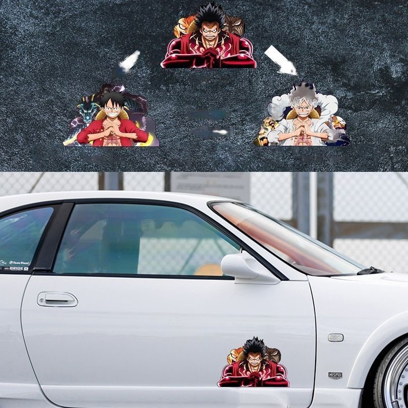 One Piece 'Luffy's Gear Form | Concentrating' Vinyl Car 3D Motion Sticker