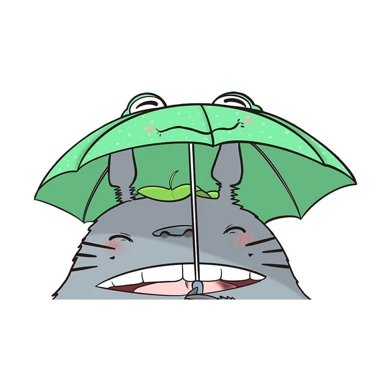 My Neighbor Totoro 'Happy Totoro | Umbrella' Vinyl Car Peeker Sticker