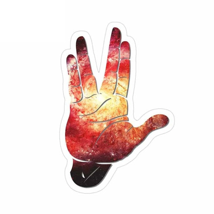 Star Trek 'Vulcan Salute | Hotter Galactic' Vinyl Car Sticker