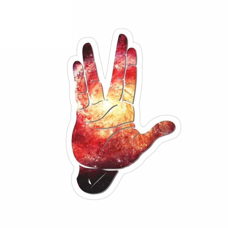 Star Trek 'Vulcan Salute | Hotter Galactic' Vinyl Car Sticker
