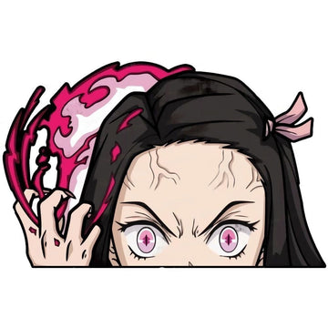 Demon Slayer 'Nezuko | Turning Into Demon' Vinyl Car Peeker Sticker