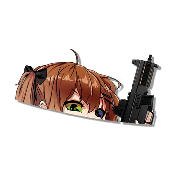 Girls' Frontline 'UMP9 | Tactical Gun' Vinyl Car Peeker Sticker