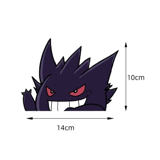 Pokemon 'Gengar' Vinyl Car Peeker Sticker