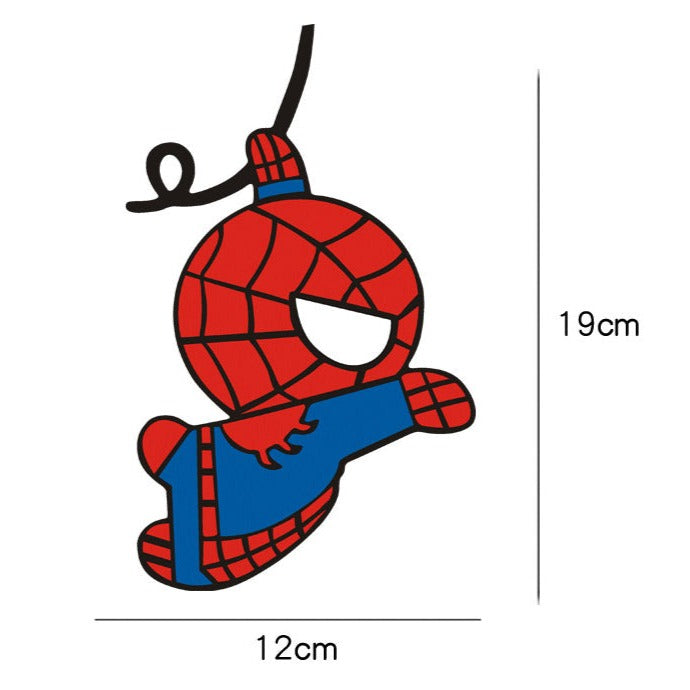 Spider-Man 'Hanging And Web Shooting | Right' Vinyl Car Sticker