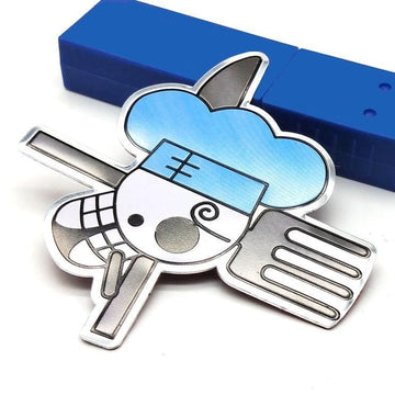 One Piece 'Vinsmoke Sanji Logo' Metal Car Sticker