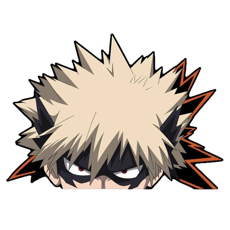 My Hero Academia 'Katsuki Bakugo | Angry' Vinyl Car Peeker Sticker
