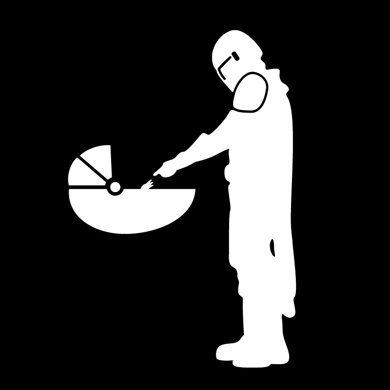 Star Wars 'Mando Meet Baby Yoda' Vinyl Car Sticker