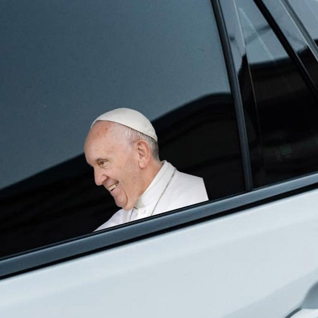 Pope Francis 'Smiling' Vinyl Car Sticker