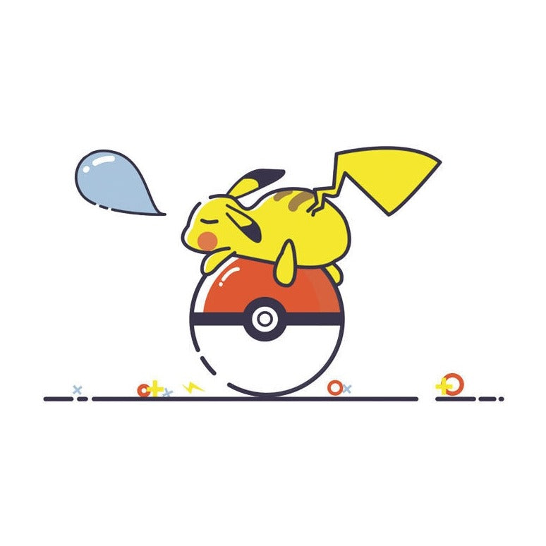Pokémon 'Pikachu | Sleeping On Pokeball' Vinyl Car Sticker