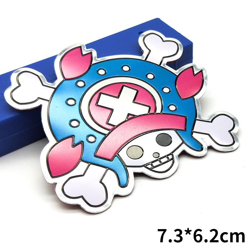 One Piece 'Tony Tony Chopper Logo' Metal Car Sticker