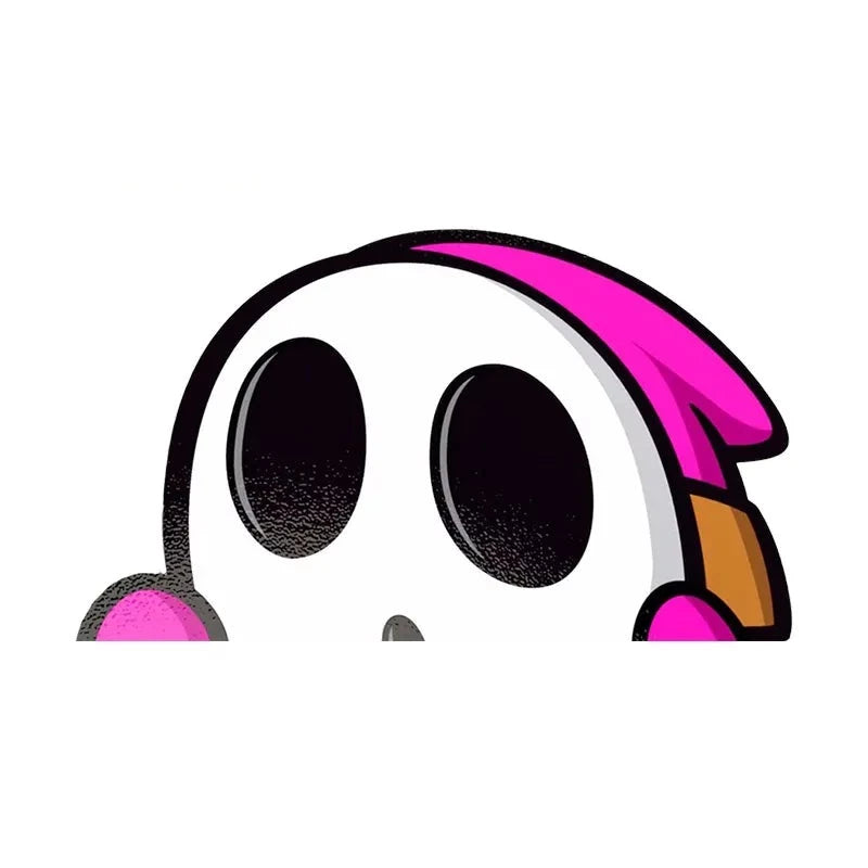 Super Mario Bros. 'Shy Guy | 2.0' Vinyl Car Peeker Sticker