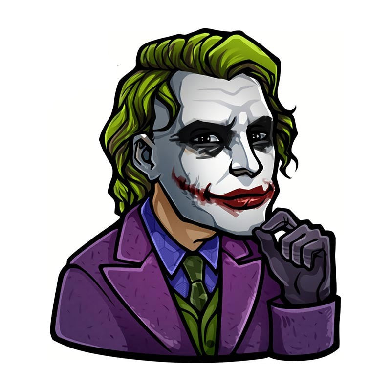The Batman 'Joker | Serious' Vinyl Car Sticker
