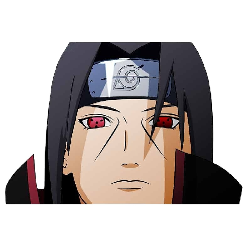Naruto 'Itachi | Sharingan Eyes | Face' Vinyl Car Peeker Sticker