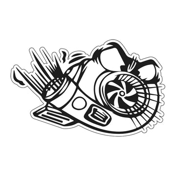 Turbo Snail 'Outraged' Vinyl Car Sticker