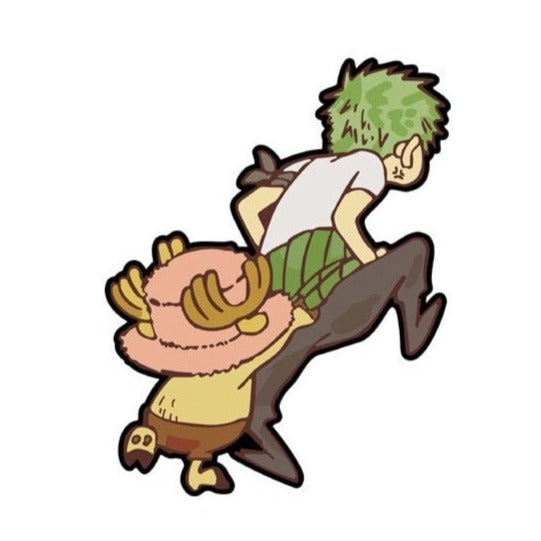 One Piece 'Tony Tony Pulling Roronoa Zoro' Vinyl Car Sticker
