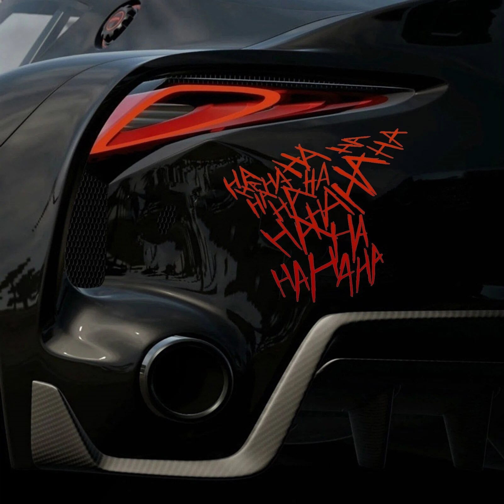 Joker Laugh 'Hahahaha | 1.0' Vinyl Car Sticker