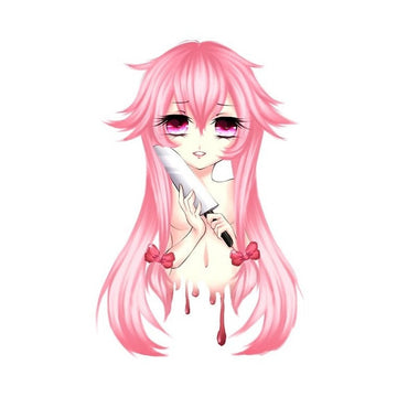 Future Diary 'Yuno Gasai | Sharp Knife' Vinyl Car Sticker