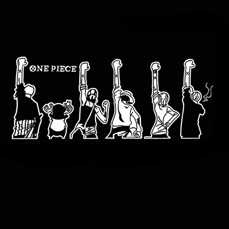 One Piece 'Casts | Raised Fist' Vinyl Car Sticker