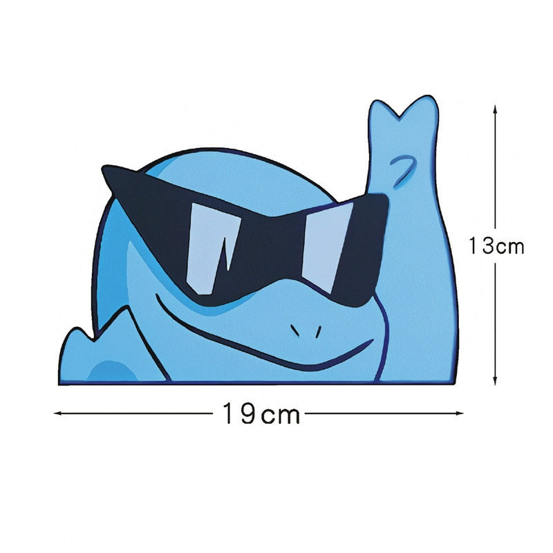 Pokemon 'Squirtle | Raised Hand' Vinyl Car Peeker Sticker