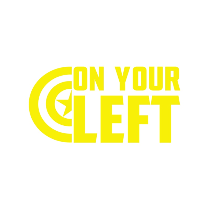 Captain America 'On Your Left' Vinyl Car Sticker
