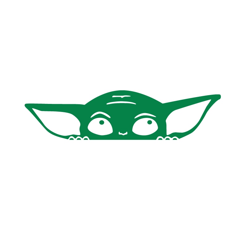 Star Wars 'Baby Yoda | Look Up' Vinyl Car Peeker Sticker